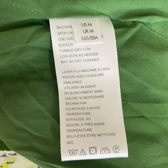 Urban Outfitters Green Floral Print Variable Straps Midi Dress Medium - Picture 9 of 10